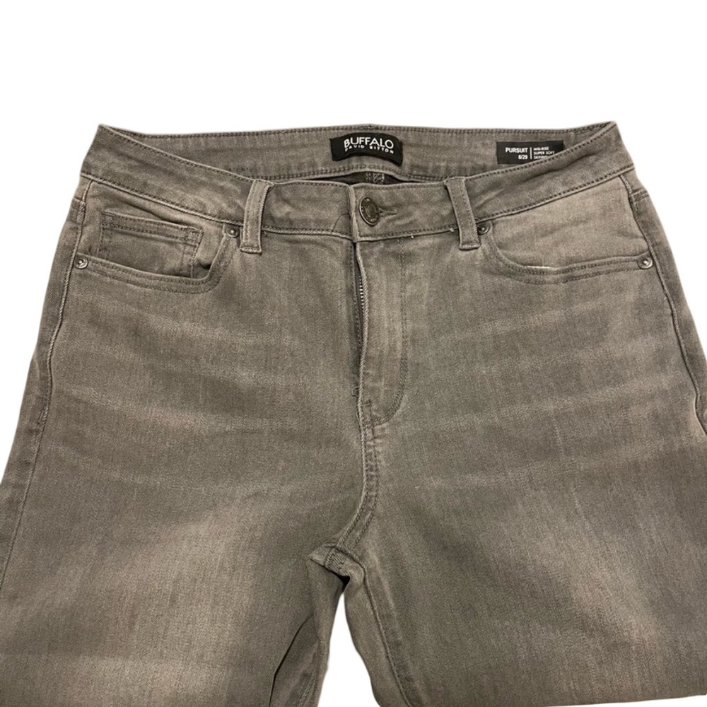 Buffalo David Bitton Pursuit Gray Skinny Super Soft Mid Rise Jeans size 29 - Picture 2 of 9